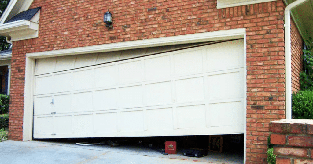 Does a dented garage door need to be replaced?