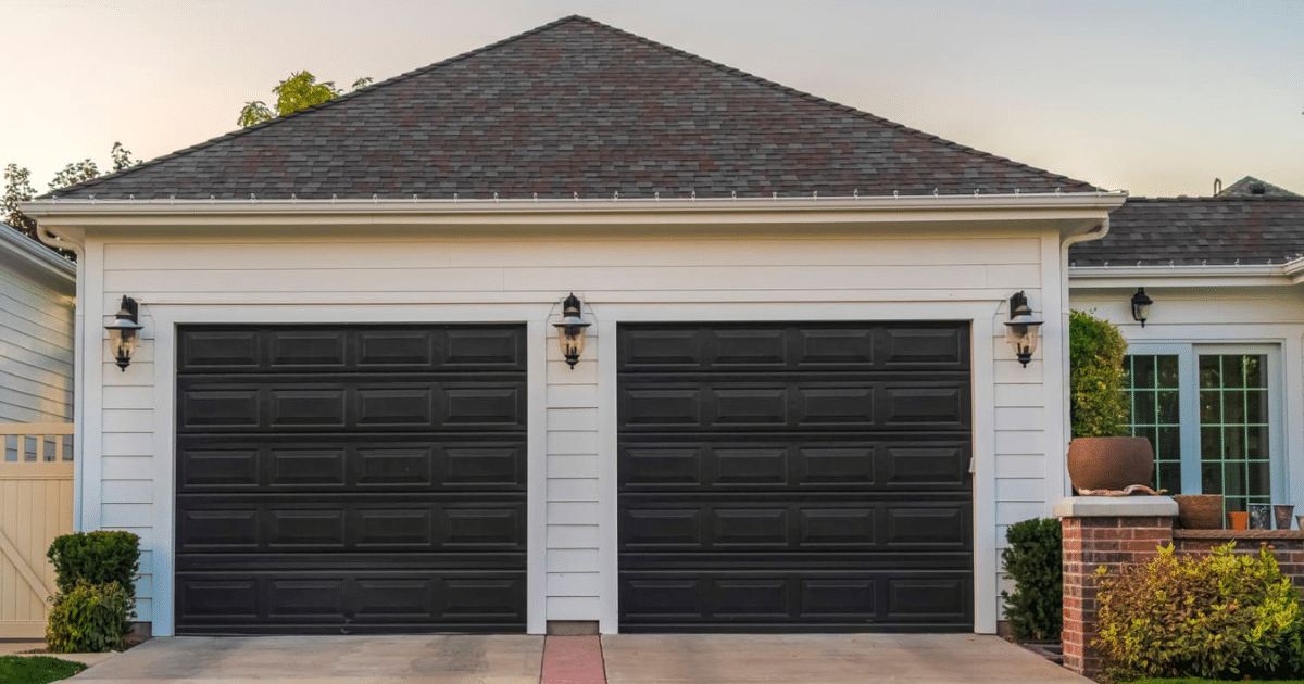 Black Garage Doors for White Homes: Top Style Trends