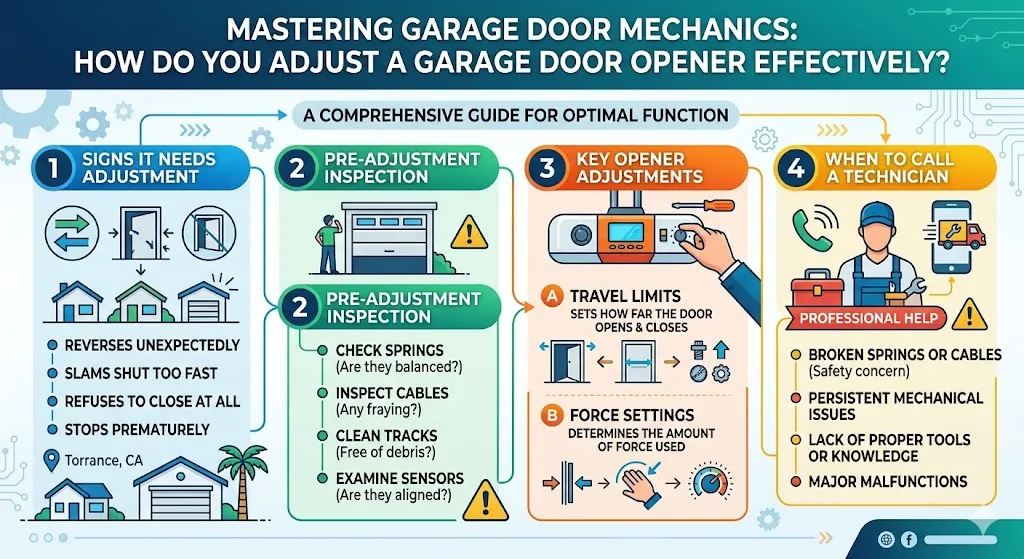 How to Adjust Garage Door Openers 4 Core Settings That Matter
